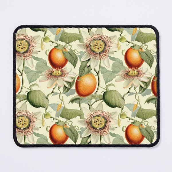 Item preview, Vintage Botanical Illustration of Passion Fruit (Passiflora edulis), Seamless Pattern Design designed and sold by ShobulousStudio.