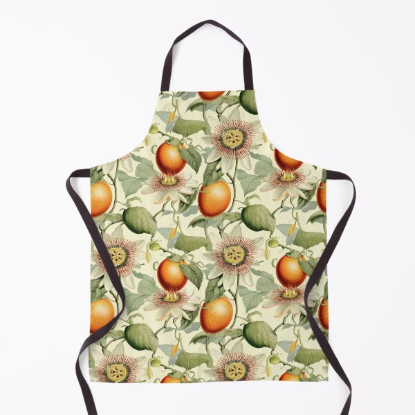 Item preview, Vintage Botanical Illustration of Passion Fruit (Passiflora edulis), Seamless Pattern Design designed and sold by ShobulousStudio.