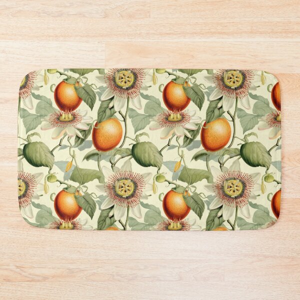 Item preview, Vintage Botanical Illustration of Passion Fruit (Passiflora edulis), Seamless Pattern Design designed and sold by ShobulousStudio.