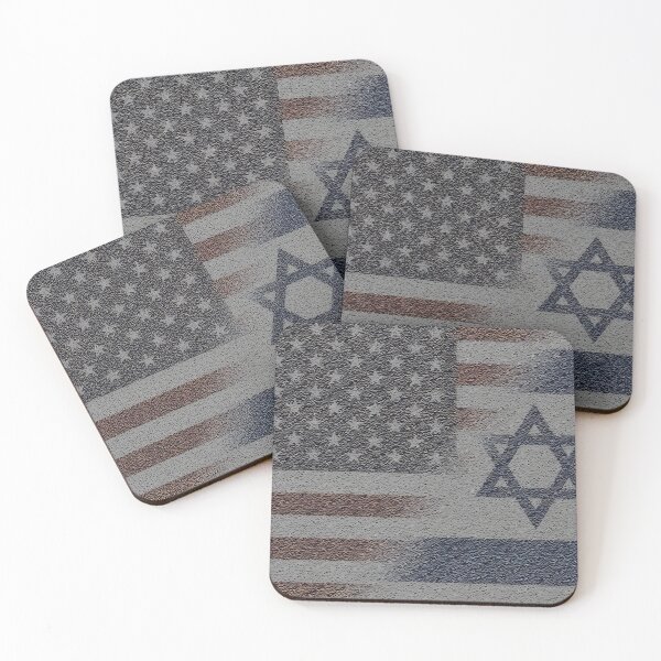Item preview, American and Israeli Flag Stylized Blend designed and sold by designs-by-ann.