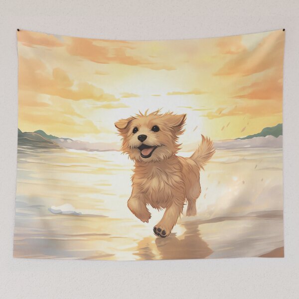 Item preview, Beach dog designed and sold by cute-animals99.
