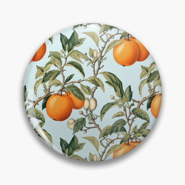 Item preview, Vintage Botanical Illustration of Persimmon (Diospyros), Seamless Pattern Design designed and sold by ShobulousStudio.