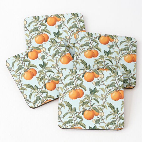 Item preview, Vintage Botanical Illustration of Persimmon (Diospyros), Seamless Pattern Design designed and sold by ShobulousStudio.