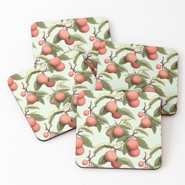 Item preview, Vintage Botanical Illustration of Lychee (Litchi chinensis), Seamless Pattern Design designed and sold by ShobulousStudio.