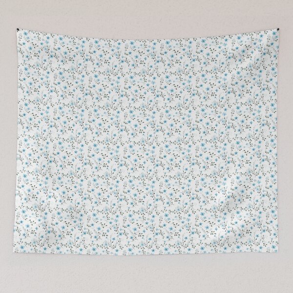 Item preview, little blue flowers pattern designed and sold by pawmad.