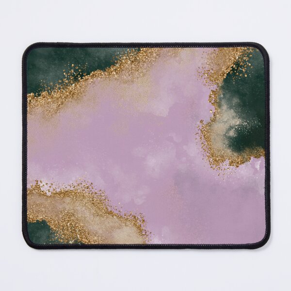 Item preview, Whirlwind of Gold Pink Emerald Green and Golden Marble designed and sold by Hawa Shama.