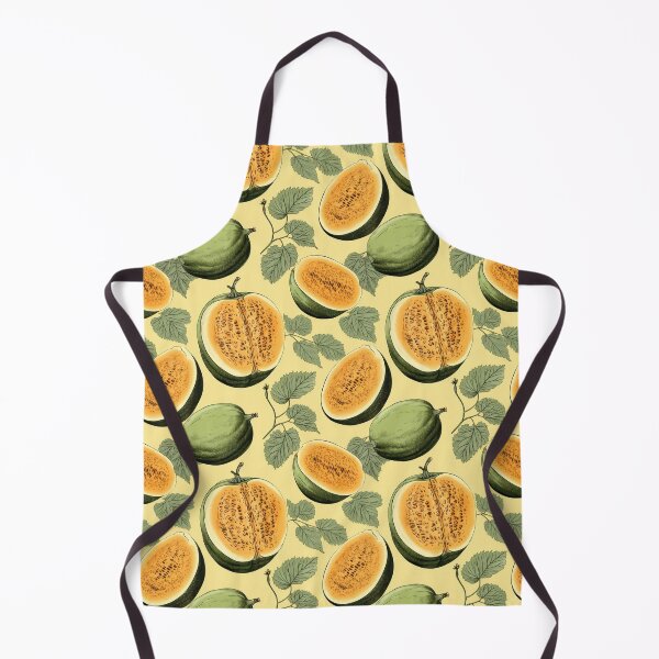 Item preview, Vintage Botanical Illustration of Cantaloupe (Cucumis melo), Seamless Pattern Design designed and sold by ShobulousStudio.