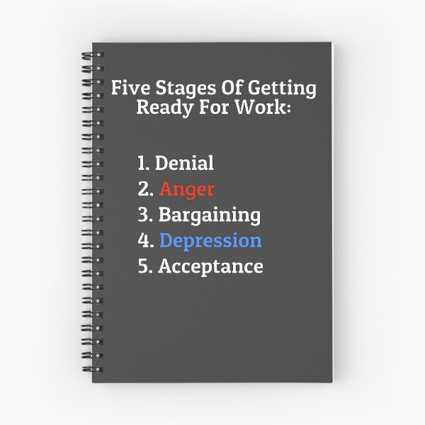 Item preview, Five Stages Of Getting Ready For Work designed and sold by Malaclypse235.
