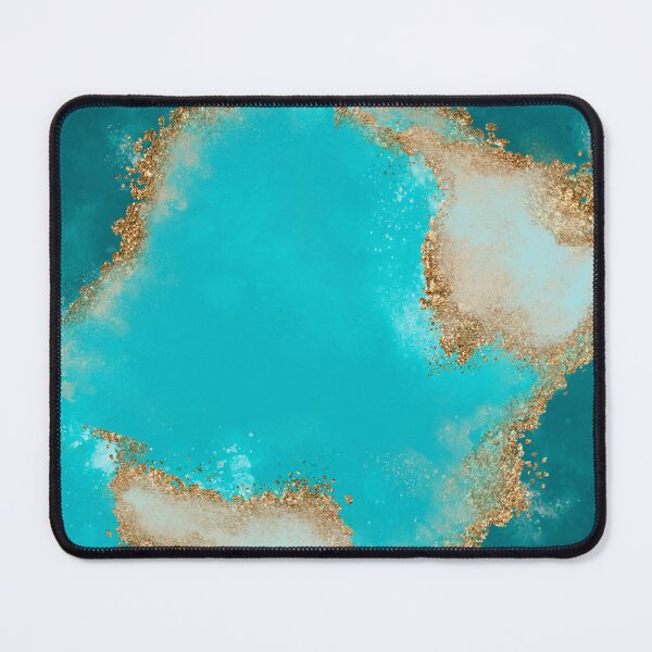 Item preview, Golden Galaxy Blue Gold Marble designed and sold by Hawa Shama.