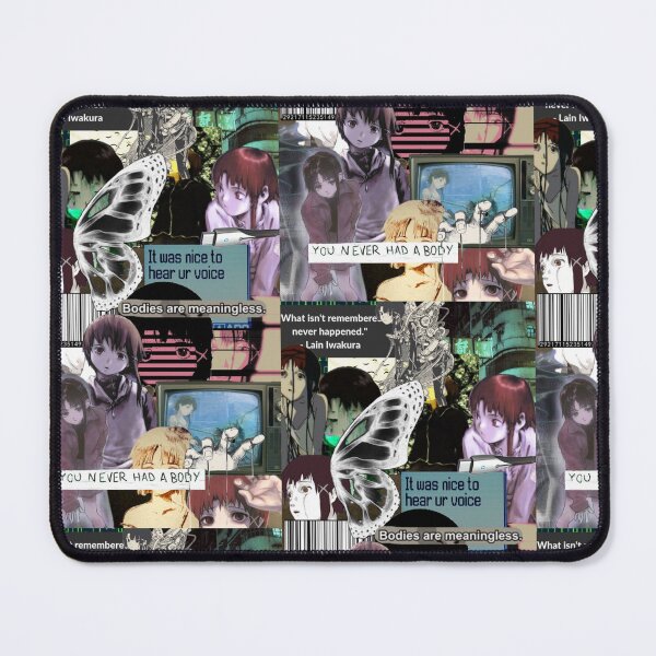 Item preview, Lain Iwakura Quote Collage Cybercore Aesthetic designed and sold by MerikuroCreates.