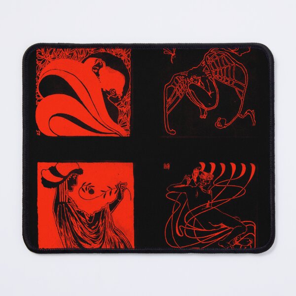 Item preview, Art Nouveau Vignettes - Red designed and sold by toydinosaur.