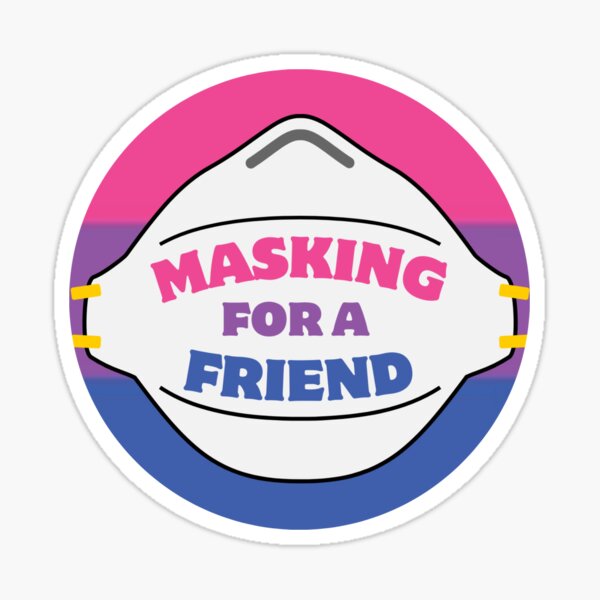 Item preview, Masking for a Friend bisexual flag designed and sold by fansmaskup.