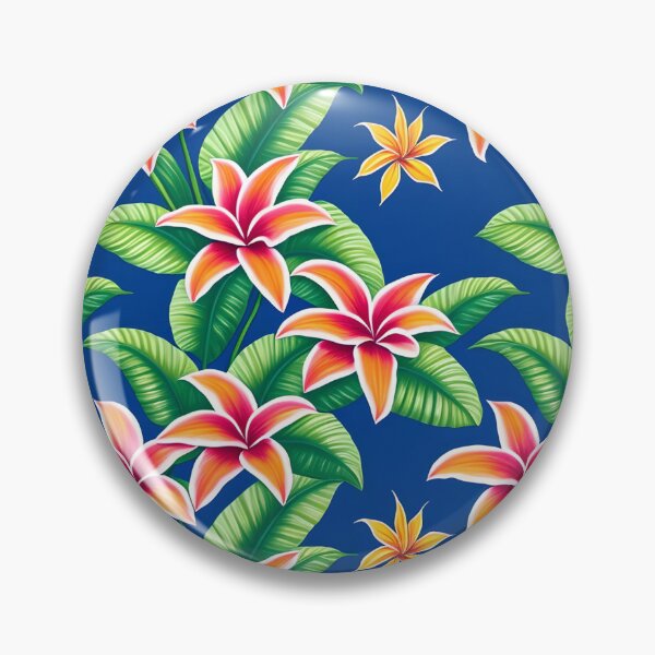 Item preview, Tropical Jungle Blooms Pattern designed and sold by Vorterix.