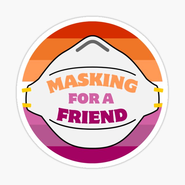 Item preview, Masking for a Friend lesbian flag designed and sold by fansmaskup.