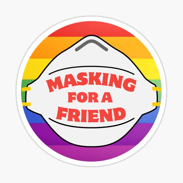 Item preview, Masking for a Friend rainbow designed and sold by fansmaskup.