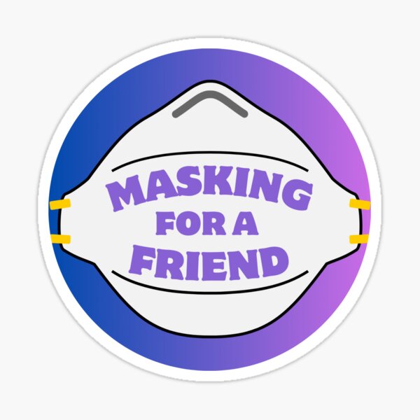Item preview, Masking for a Friend blue purple designed and sold by fansmaskup.
