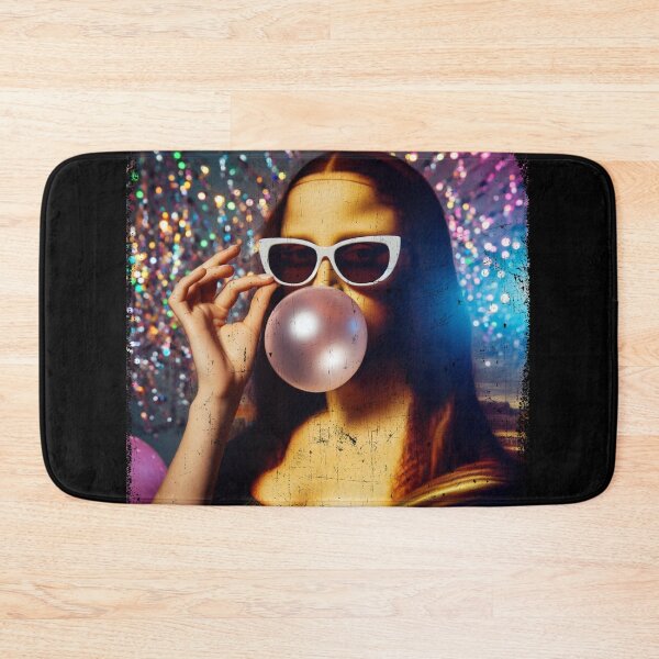 Item preview, Funny Mona Lisa Bubble Gum Retro Disco designed and sold by handcraftline.
