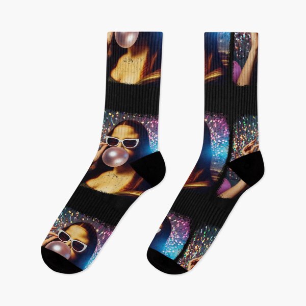 Item preview, Funny Mona Lisa Bubble Gum Retro Disco designed and sold by handcraftline.