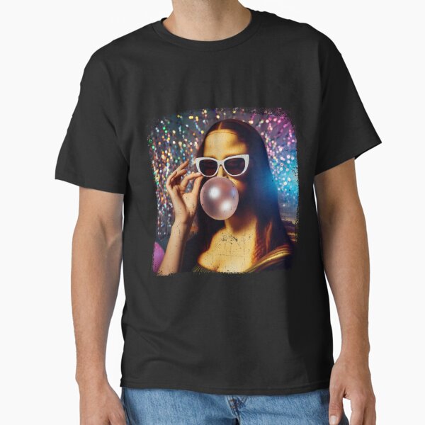 Artikel-Vorschau von Funny Mona Lisa Bubble Gum Retro Disco, designt und verkauft von handcraftline.