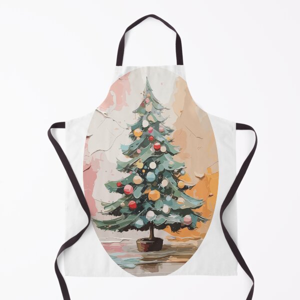 Item preview, Christmas tree oil painting designed and sold by LongIslandDesgn.
