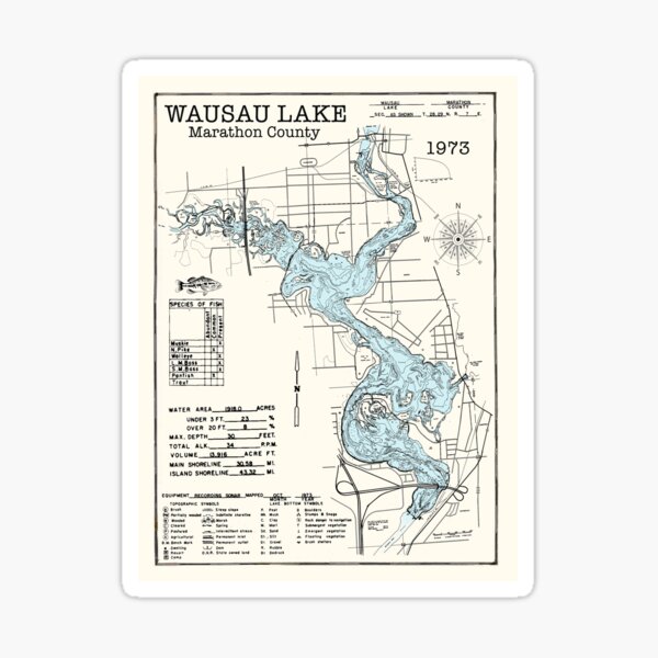 Item preview, Wausau Lake WI in Marathon County  designed and sold by Jean Plout.