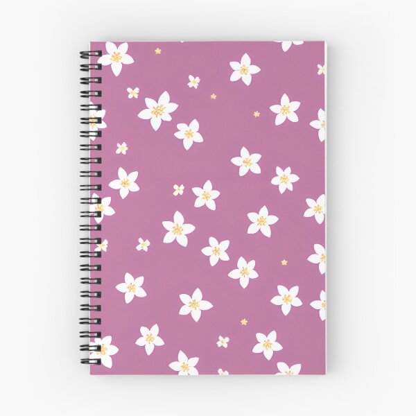 Aperçu de l'œuvre Modèle violet tendre de fleurs blanches créée et vendue par Vorterix.
