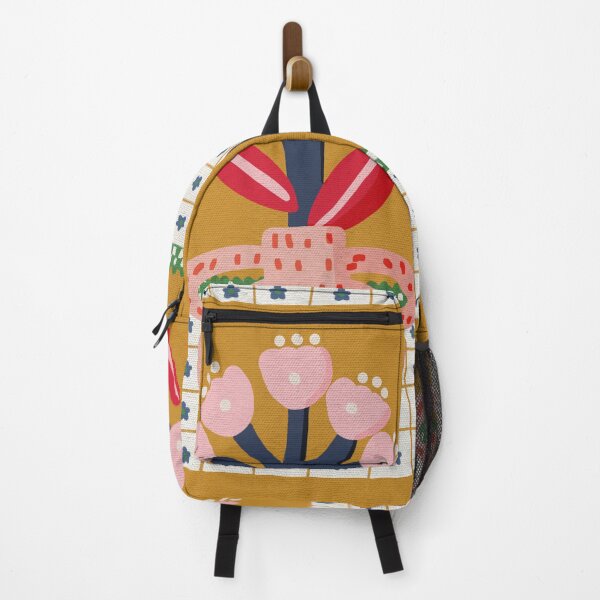 Item preview, Retro art art print pink flowers designed and sold by Tuky Waingan.