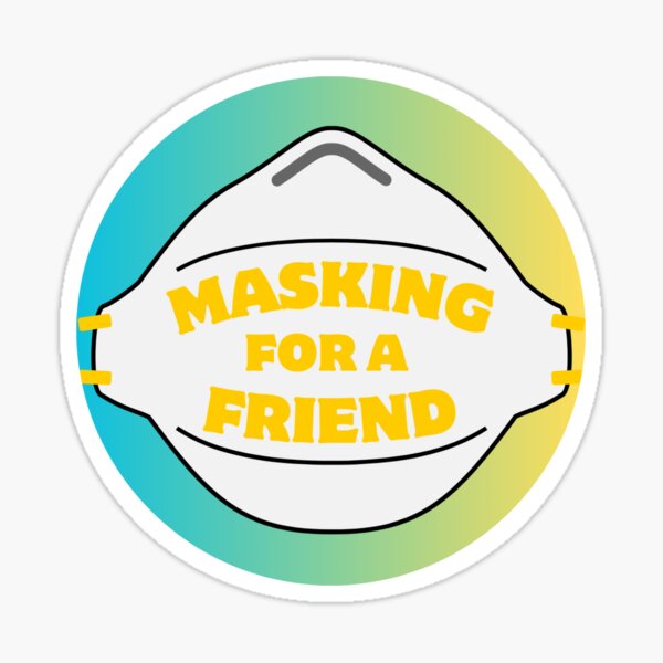 Item preview, Masking for a Friend teal yellow designed and sold by fansmaskup.