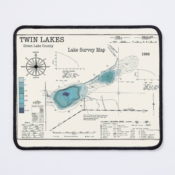 Item preview, Twin Lakes WI Green Lake County designed and sold by Jean Plout.