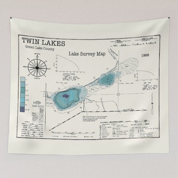Item preview, Twin Lakes WI Green Lake County  designed and sold by Jean Plout.