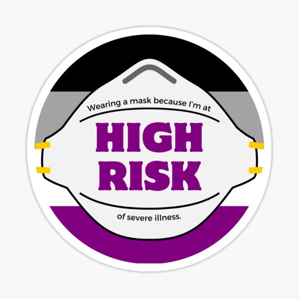 Item preview, High Risk asexual flag designed and sold by fansmaskup.
