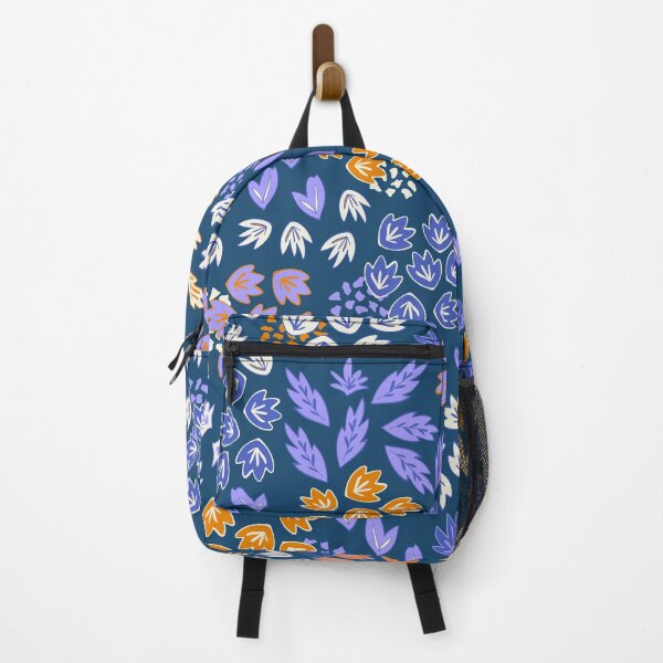 Item preview, Lush Leaves in blue, lilac and orange color palette designed and sold by BrankaPD.