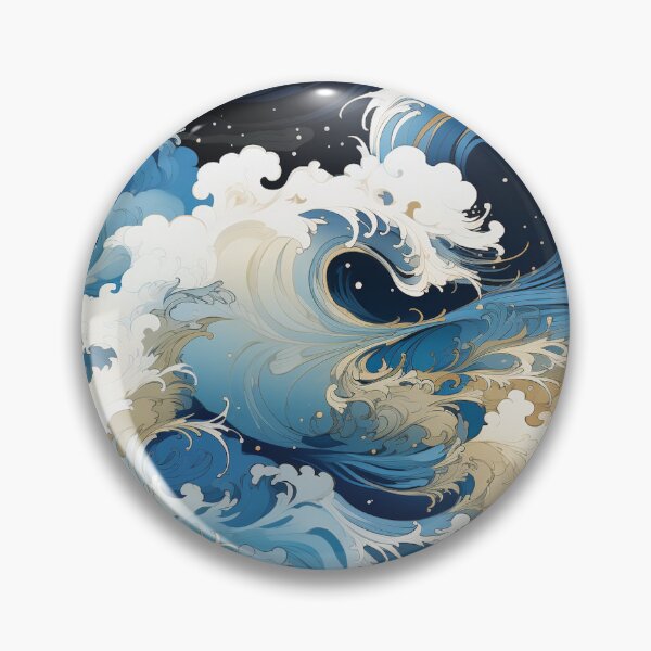 Item preview, The sea wave japan style | seamless pattern  designed and sold by Chonessyway.
