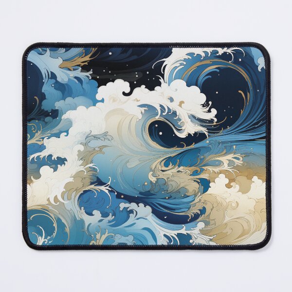 Item preview, The sea wave japan style | seamless pattern designed and sold by Chonessyway.