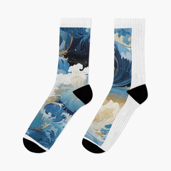 Item preview, The sea wave japan style | seamless pattern  designed and sold by Chonessyway.