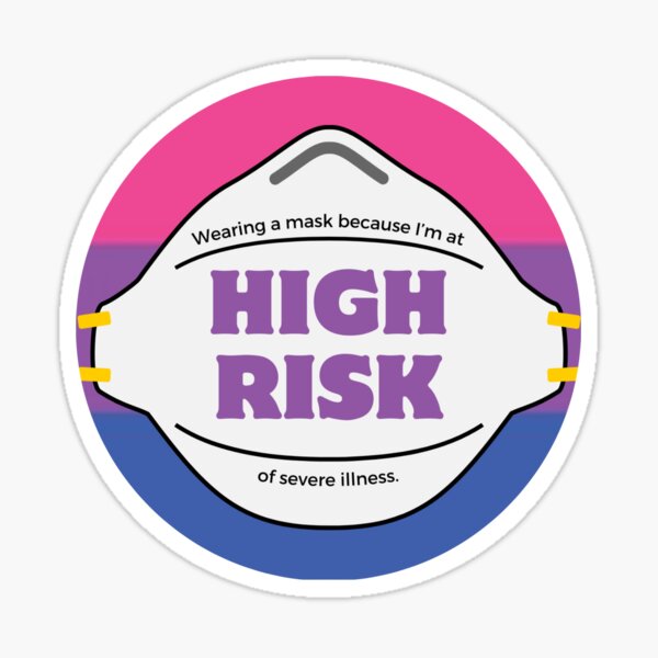 High Risk bisexual flag Sticker