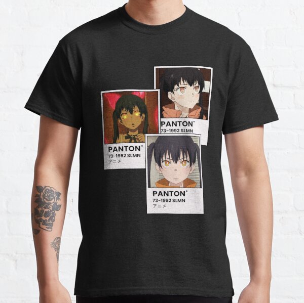 Japan Anime Fire Force Shinra Kusakabe Double-sided Print T Shirt Graphics  Manga T-Shirt Men's Women's Cotton Tees Streetwear