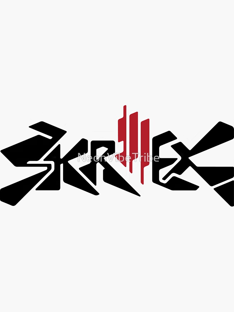 Thumbnail 3 von 3, Sticker, Skrillex Schwarz designt und verkauft von NeonVibeTribe.