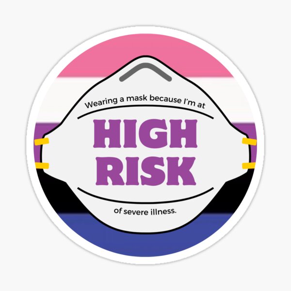 Item preview, High Risk genderfluid flag designed and sold by fansmaskup.