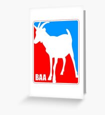 Goat BAA Logo Greeting Card