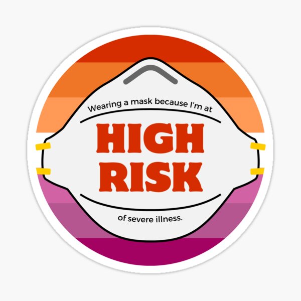 Item preview, High Risk lesbian flag designed and sold by fansmaskup.