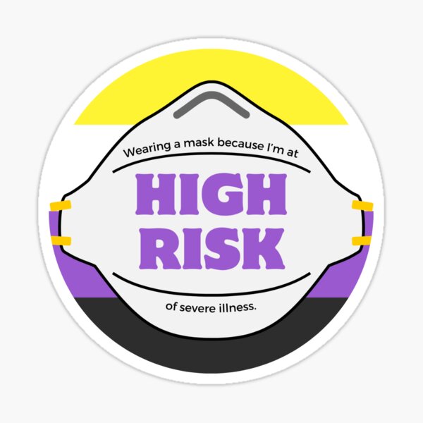 Item preview, High Risk nonbinary flag designed and sold by fansmaskup.