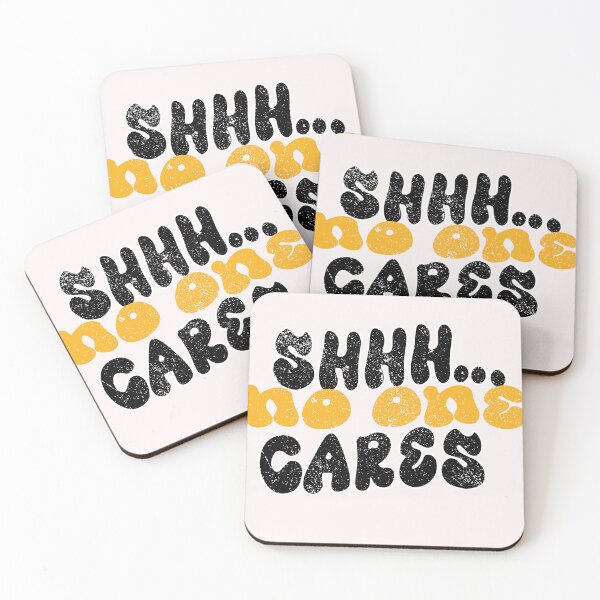 Item preview, funny stop talking tshirt Shhh No One Cares Sarcastic T-shirt  designed and sold by storemedo.