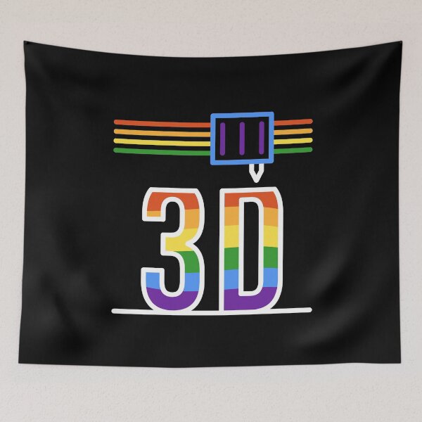 Item preview, 3D Printing LGBT Pride Flag - I Love 3D Printers design with Rainbow Flag  designed and sold by venomousvector.