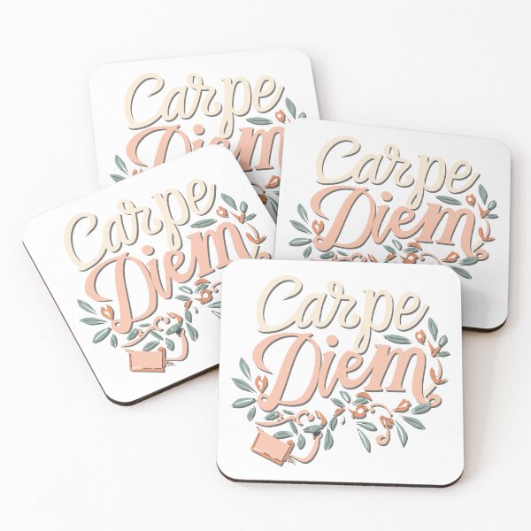 Item preview, Carpe Diem Flower Calligraphy   designed and sold by LittleHappies.