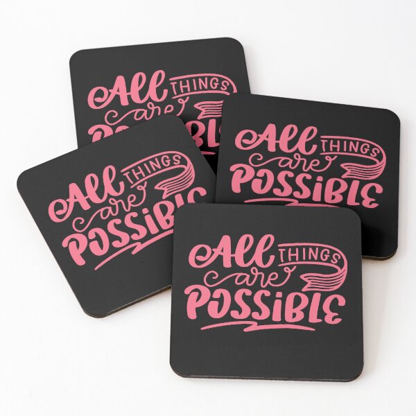 Item preview, All Things Are Possible, Positivity, Uplifting Design  designed and sold by BirdsnStuff.