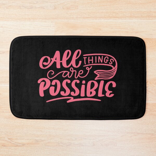 Item preview, All Things Are Possible, Positivity, Uplifting Design  designed and sold by BirdsnStuff.