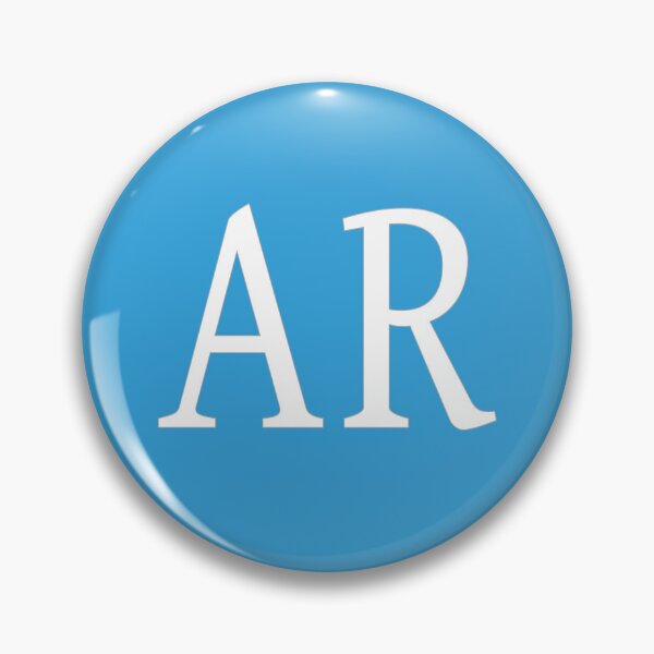 Item preview, AR Initials Monogram Elegant White Letters designed and sold by Jeallan Designs.