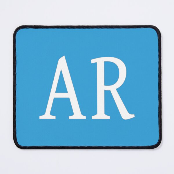 Item preview, AR Initials Monogram Elegant White Letters designed and sold by Jeallan Designs.