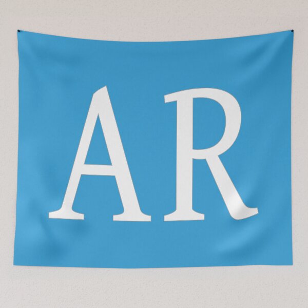 Item preview, AR Initials Monogram Elegant White Letters designed and sold by Jeallan Designs.